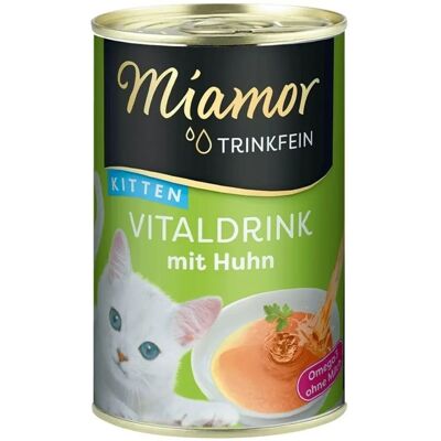 Miamor Trinkfein Kitten Vitaldrink z Kurczakiem - Karmy dla Kotów - 135ml Miamor Trinkfein Kitten Vitaldrink z Kurczakiem - Karmy dla Kotów - 135ml