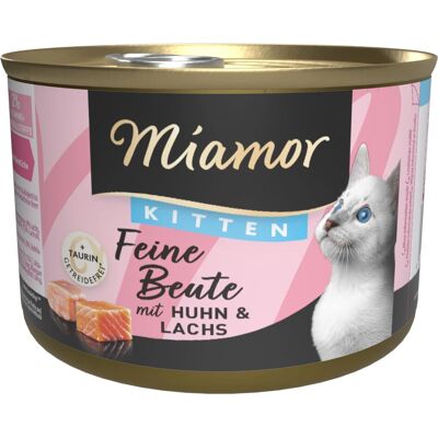 Comida húmeda para gatos Miamor - Pollo y salmón, Pack 24/12, Alto contenido en carne Comida húmeda para gatos Miamor - Pollo y salmón, Pack 24/12, Alto contenido en carne