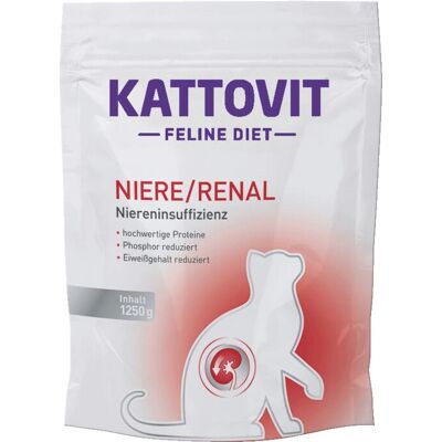 Kattovit Nierendiät Trockenfutter - Unterstützt Nierenfunktion - 1,25kg Kattovit Nierendiät Trockenfutter - Unterstützt Nierenfunktion - 1,25kg