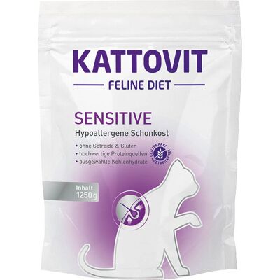 Kattovit Sensitive 1,25kg Katzenfutter - Hypoallergen, Getreidefrei Kattovit Sensitive 1,25kg Katzenfutter - Hypoallergen, Getreidefrei