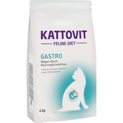 Kattovit Gastro 4kg - Trockenfutter für Katzen - Unterstützt Magen-Darm-Gesundheit Kattovit Gastro 4kg - Trockenfutter für Katzen - Unterstützt Magen-Darm-Gesundheit