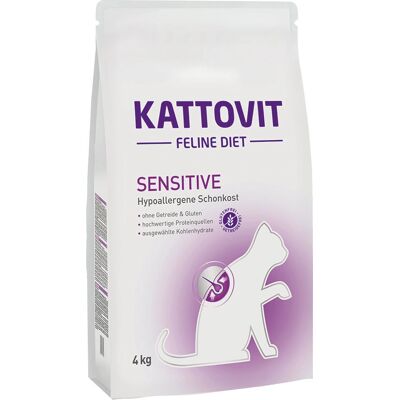 Kattovit Sensitive 4kg Trockenfutter - Für sensible Katzen Kattovit Sensitive 4kg Trockenfutter - Für sensible Katzen