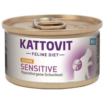 Kattovit hypoallergeniskt känsligt kycklingfoder - 12 x 85g Kattovit hypoallergeniskt känsligt kycklingfoder - 12 x 85g
