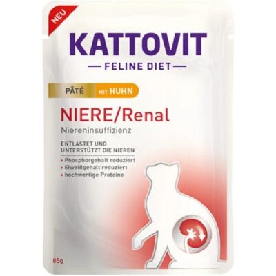 Kattovit Renal Paté - Apoya la función renal - Comida para gatos Kattovit Renal Paté - Apoya la función renal - Comida para gatos