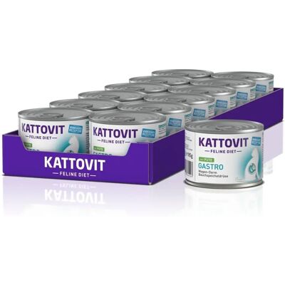 KATTOVIT Dieta Gastro Pate 185g Comida húmeda para gatos KATTOVIT Dieta Gastro Pate 185g Comida húmeda para gatos