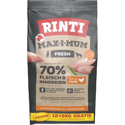RINTI Max-i-mum - Huhn, 70% Fleisch, Getreidefrei - Hundefutter RINTI Max-i-mum - Huhn, 70% Fleisch, Getreidefrei - Hundefutter