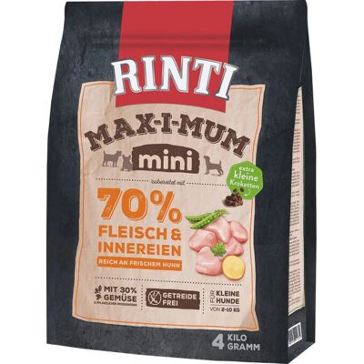 RINTI Marchio Modello - Cibo per cani piccoli - Senza cereali - 4kg RINTI Marchio Modello - Cibo per cani piccoli - Senza cereali - 4kg