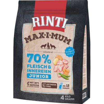 RINTI Max-i-Mum Junior Huhn - 4 kg Hundefutter RINTI Max-i-Mum Junior Huhn - 4 kg Hundefutter