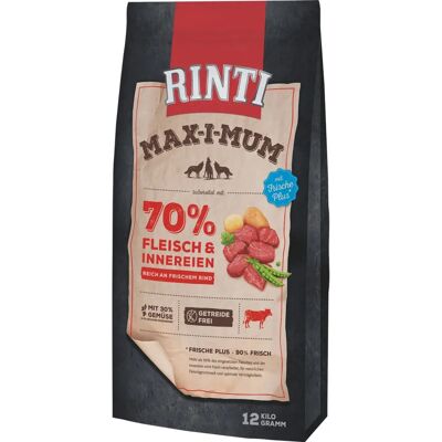 RINTI Max-i-Mum 12 kg Carne di manzo per adulti - Cibo per cani RINTI Max-i-Mum 12 kg Carne di manzo per adulti - Cibo per cani