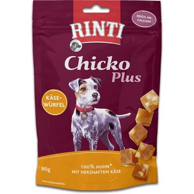 RINTI Chicko Plus Cubetti di Formaggio e Pollo 80g Snack per Cani RINTI Chicko Plus Cubetti di Formaggio e Pollo 80g Snack per Cani