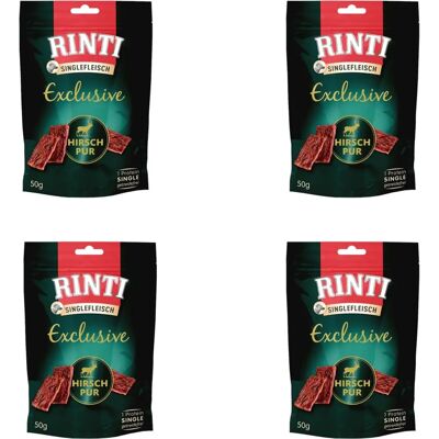 RINTI Pojedyncze Mięso Ekskluzywny Snack z Jeleniem i Dziczyzną 12x50g RINTI Pojedyncze Mięso Ekskluzywny Snack z Jeleniem i Dziczyzną 12x50g