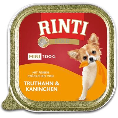 Rinti Gold Mini - Tacchino & Coniglio - Piccoli cani - Cibo per cani Rinti Gold Mini - Tacchino & Coniglio - Piccoli cani - Cibo per cani