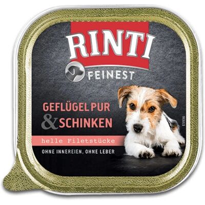 RINTI Marca Pollo y Jamón Comida para Perros - Completa, Sin Cereales, 150g RINTI Marca Pollo y Jamón Comida para Perros - Completa, Sin Cereales, 150g