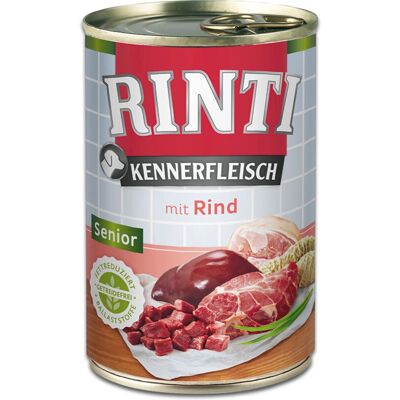 RINTI Senior Mâncare umedă pentru câini de vârstă avansată - Echilibrată, Fără cereale, 6x400g RINTI Senior Mâncare umedă pentru câini de vârstă avansată - Echilibrată, Fără cereale, 6x400g