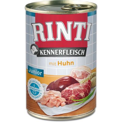 Cibo umido per cani RINTI - Junior Pollo - 12x800g Cibo umido per cani RINTI - Junior Pollo - 12x800g