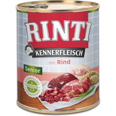 Cibo per cani RINTI - Anziano manzo e verdure - Alto contenuto di carne Cibo per cani RINTI - Anziano manzo e verdure - Alto contenuto di carne