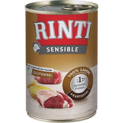 RINTI Marque Agneau Pomme de Terre Nourriture pour Chiens Sensibles - Publicité RINTI Marque Agneau Pomme de Terre Nourriture pour Chiens Sensibles - Publicité