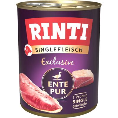 Nourriture pour chiens RINTI Viande Pure Exclusive - Protéine Unique, Sans Céréales Nourriture pour chiens RINTI Viande Pure Exclusive - Protéine Unique, Sans Céréales