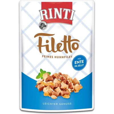 Cibo umido RINTI pollo e anatra - 24x100g Cibo umido RINTI pollo e anatra - 24x100g