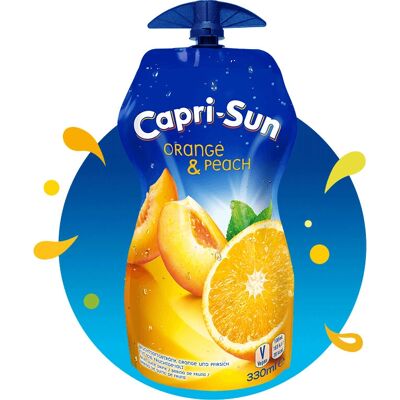 Capri-Sun - Capri-Sun 330ml Orange-Pêche - Orange-Pêche - Jus - Publicité Capri-Sun - Capri-Sun 330ml Orange-Pêche - Orange-Pêche - Jus - Publicité