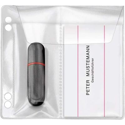 Étuis USB transparent VELOFLEX 2 pièces - USB Stick Case - Publicité Étuis USB transparent VELOFLEX 2 pièces - USB Stick Case - Publicité