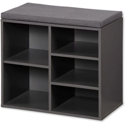 Kesper Schuhschrank - Anthrazit, 5 Fächer, MDF Kesper Schuhschrank - Anthrazit, 5 Fächer, MDF