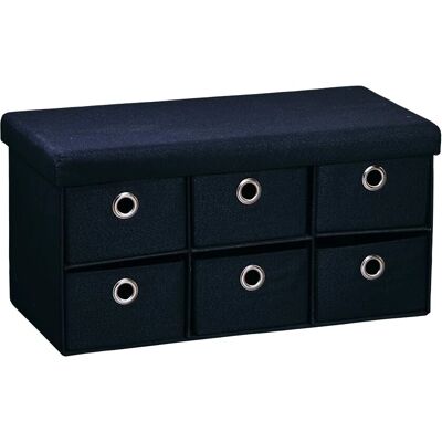 Kesper 15954 Banc de rangement avec 6 compartiments - Banc rembourré - Publicité Kesper 15954 Banc de rangement avec 6 compartiments - Banc rembourré - Publicité