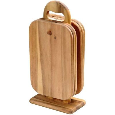 Ensemble de 6 Planches en Acacia Kesper - Huile Alimentaire - Économiseur d'Espace Ensemble de 6 Planches en Acacia Kesper - Huile Alimentaire - Économiseur d'Espace