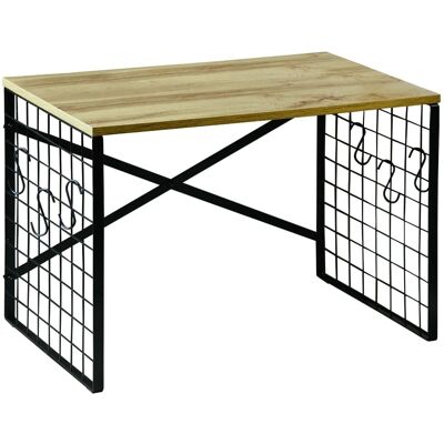KESPER - Étagère pour micro-ondes - Marron - Étagère de cuisine KESPER - Étagère pour micro-ondes - Marron - Étagère de cuisine