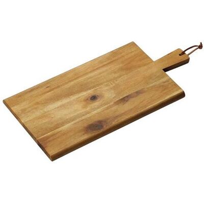 Kesper Tagliere da Cucina in Legno di Acacia - Rettangolare, Manico & Anello - 45x22cm Kesper Tagliere da Cucina in Legno di Acacia - Rettangolare, Manico & Anello - 45x22cm