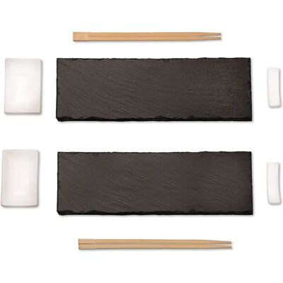 Set sushi Kesper 8 pezzi - Piatti in ardesia Set sushi Kesper 8 pezzi - Piatti in ardesia