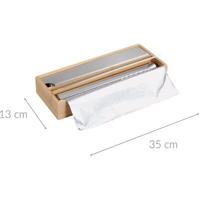 KESPER Bamboe Keukenfolie Dispenser - Keukenfolie Dispenser KESPER Bamboe Keukenfolie Dispenser - Keukenfolie Dispenser