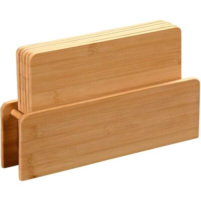 Supporto per taglieri in bambù Kesper - Naturale, 5 taglieri - Organizzatore cucina Supporto per taglieri in bambù Kesper - Naturale, 5 taglieri - Organizzatore cucina