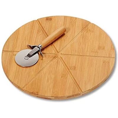 Kesper Modello 58462 Tagliere Pizza in Bambù con Cutter Kesper Modello 58462 Tagliere Pizza in Bambù con Cutter