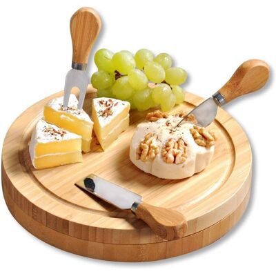 Planche à Fromage KESPER avec Couteaux 3 pièces Planche à Fromage KESPER avec Couteaux 3 pièces