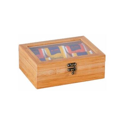 Kesper Bamboe Thee Doos - 6 Vakken - Elegant & Ruim Kesper Bamboe Thee Doos - 6 Vakken - Elegant & Ruim