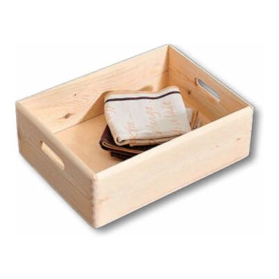 Kesper 69500 Boîte de rangement - Bois naturel - Rectangulaire - Publicité Kesper 69500 Boîte de rangement - Bois naturel - Rectangulaire - Publicité