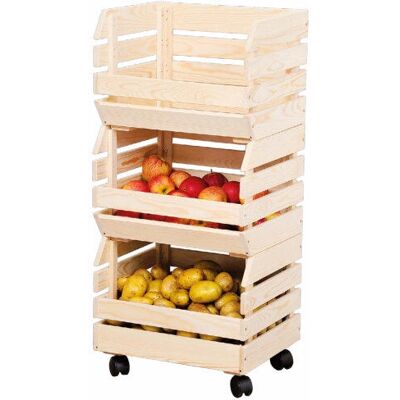 Kesper Aufbewahrungsbox - 3-teiliger Kiefernholz Vorratsorganisator Kesper Aufbewahrungsbox - 3-teiliger Kiefernholz Vorratsorganisator