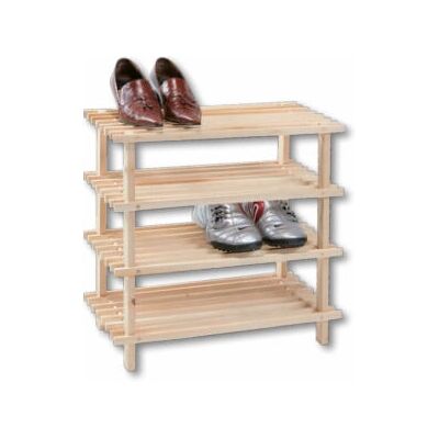 Kesper Modèle 69724 Râtelier à chaussures en bois naturel - 4 niveaux - Publicité Kesper Modèle 69724 Râtelier à chaussures en bois naturel - 4 niveaux - Publicité