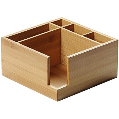 Kesper Bambusz Szalvéta Tartó - 18x18cm, Barna - Konyhai Szervező Kesper Bambusz Szalvéta Tartó - 18x18cm, Barna - Konyhai Szervező
