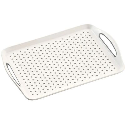 Plateau de service antidérapant blanc Kesper - 45,5 x 32 cm Plateau de service antidérapant blanc Kesper - 45,5 x 32 cm