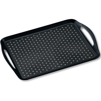Plateau de Service Rectangulaire Antidérapant Noir Kesper Plateau de Service Rectangulaire Antidérapant Noir Kesper