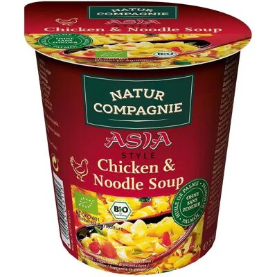 NATUR COMPAGNIE Soupe de nouilles asiatiques au poulet bio - 55g - Publicité NATUR COMPAGNIE Soupe de nouilles asiatiques au poulet bio - 55g - Publicité