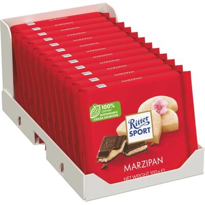 Ritter Sport - Chocolat Pur Marzipan 100g - Publicité Ritter Sport - Chocolat Pur Marzipan 100g - Publicité