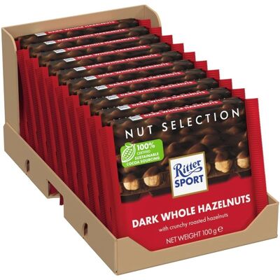 Ritter Sport - Dark Chocolate Hazelnuts - 100g Ritter Sport - Dark Chocolate Hazelnuts - 100g