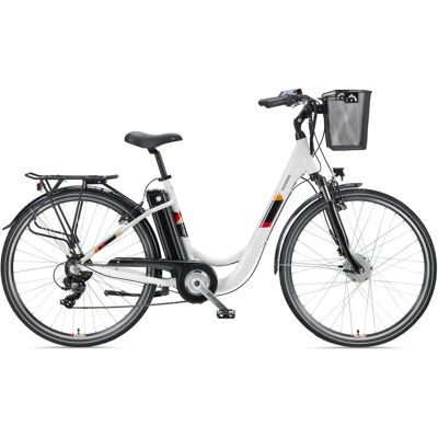 Telefunken RC822 - Witte stads E-Bike met 7 Shimano versnellingen Telefunken RC822 - Witte stads E-Bike met 7 Shimano versnellingen