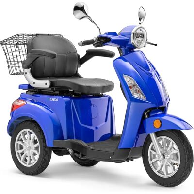 LuXXon E3800 - Elektroroller - 20 km/h, 65 km Reichweite, Blau LuXXon E3800 - Elektroroller - 20 km/h, 65 km Reichweite, Blau