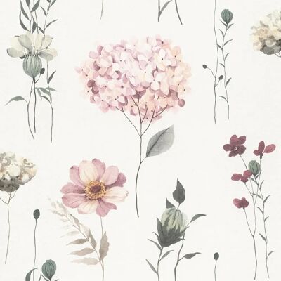 Rasch Kids' World Floral Wallpaper Pink/Green - Tapete Rasch Kids' World Floral Wallpaper Pink/Green - Tapete