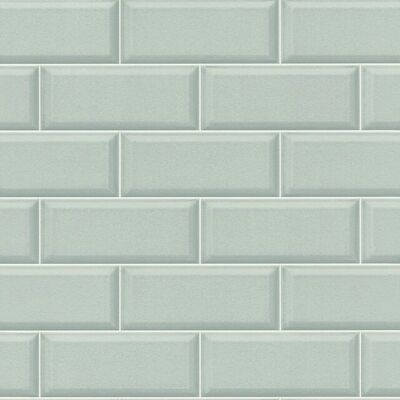 Rasch Vinyl Wallpaper Utility Green - Kitchen & Bathroom - 0.53x10m Rasch Vinyl Wallpaper Utility Green - Kitchen & Bathroom - 0.53x10m