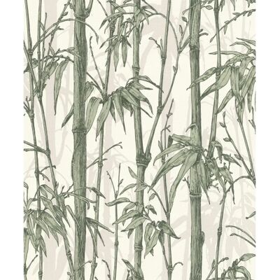 Rasch Jungle White Green Wallpaper - Wallpaper Rasch Jungle White Green Wallpaper - Wallpaper
